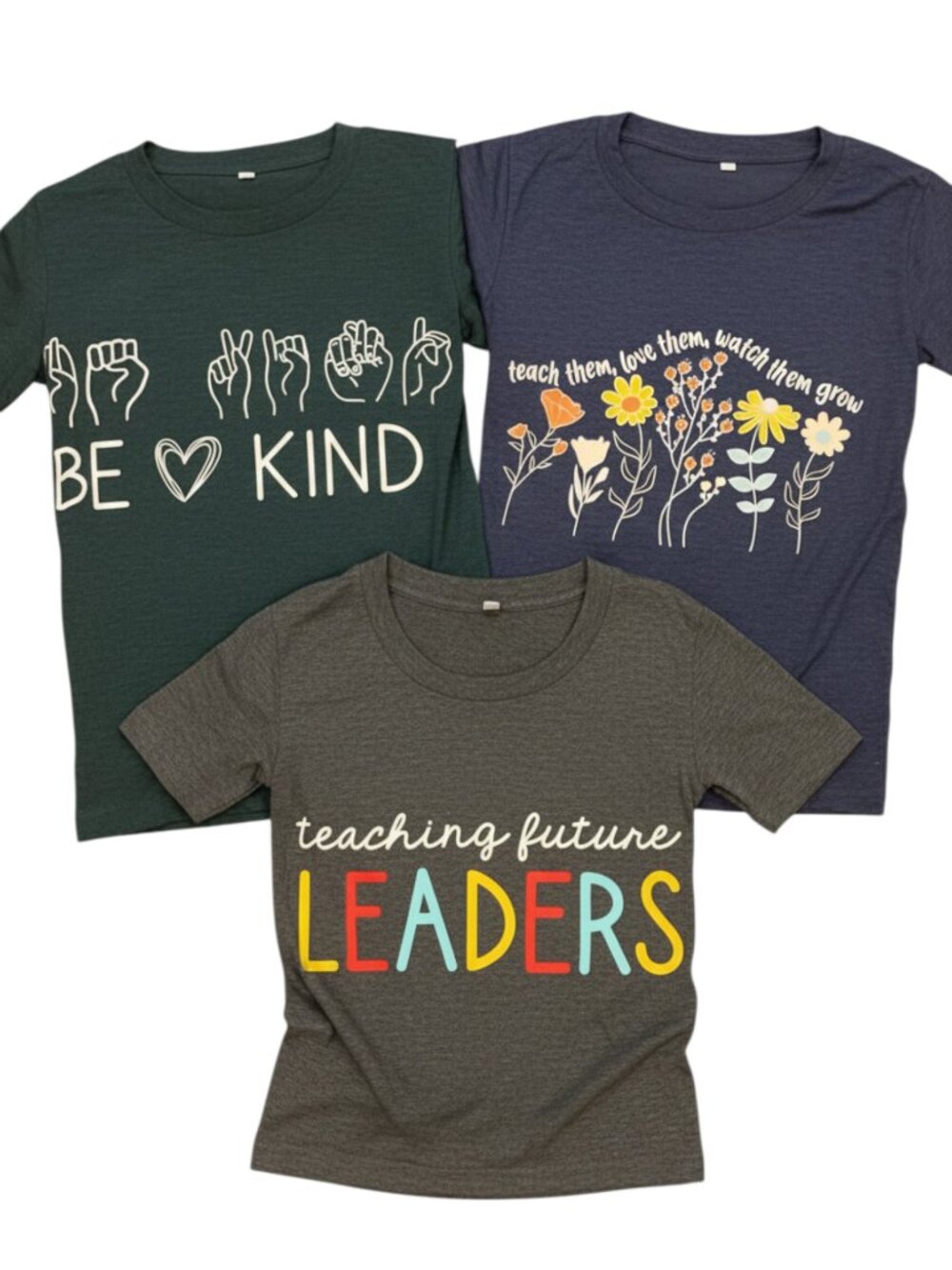 Teacher Inspirational T-Shirts Set of 3